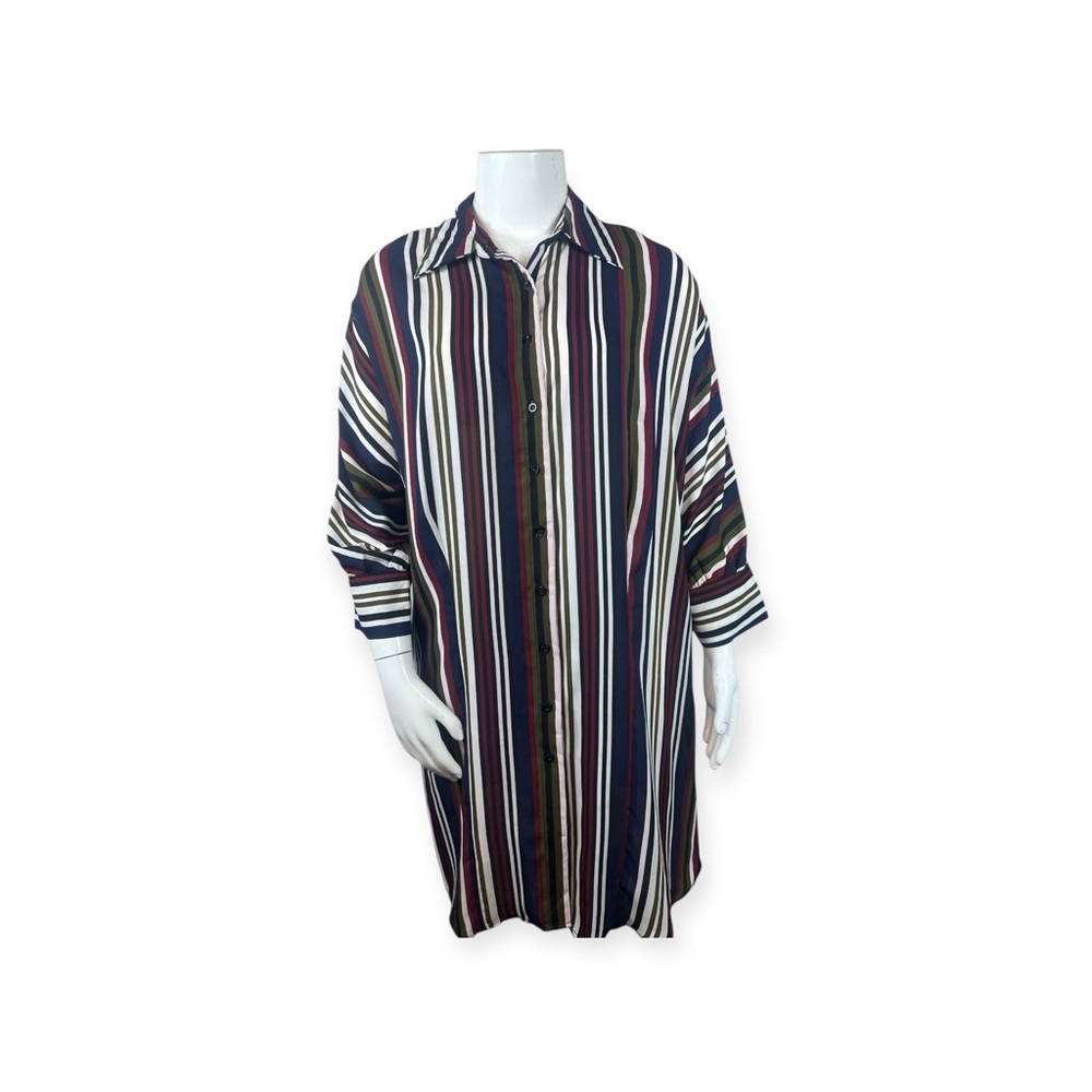 NWT Love X Design Nordstrom vertical stripe button Dress size 1X